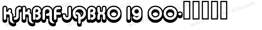 KSKBAFJQBX0 19 00字体转换